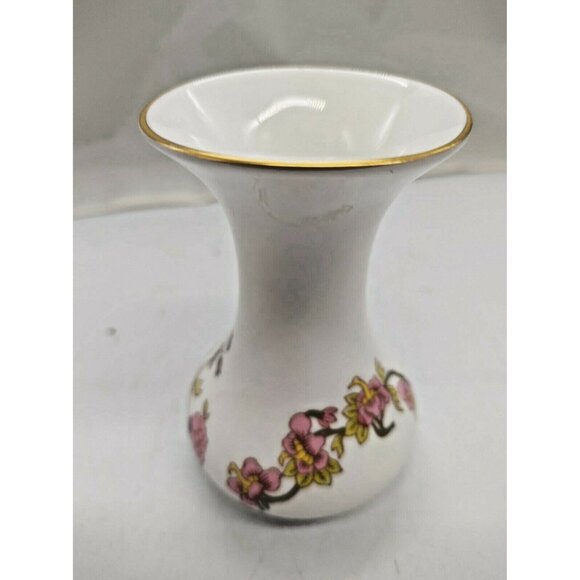 Aristocrat England Fine Bone China Hand Painted Bud Vase 4 1/4" - Picture 9 of 12
